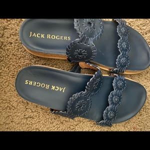 Jack Rogers comfort sandal Navy, never worn wmn 7